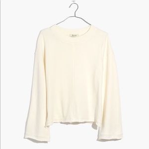 Cream Madewell Bell Sleeve Lightweight Sweater